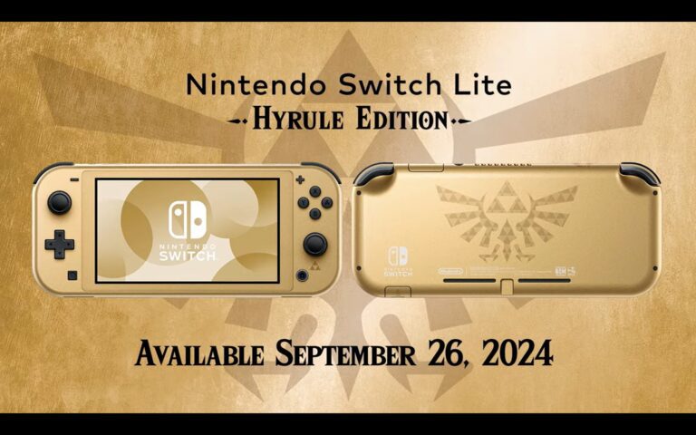 La Switch Lite Hyrule Edition dévoilée
