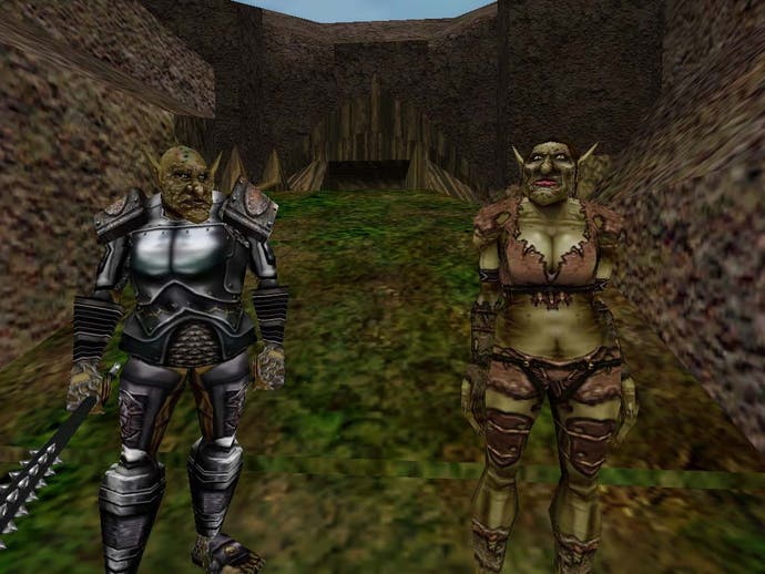 Deux trolls en armure dans EverQuest.