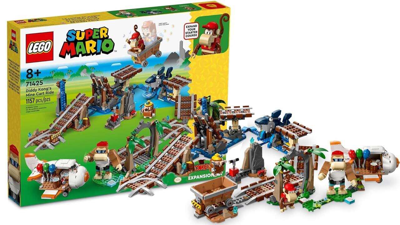 Le chariot de mine de Lego Diddy Kong est en vente au prix le plus bas jamais atteint
