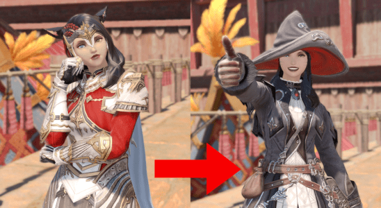 Level 90 gear compared to level 100 gear in Final Fantasy XIV