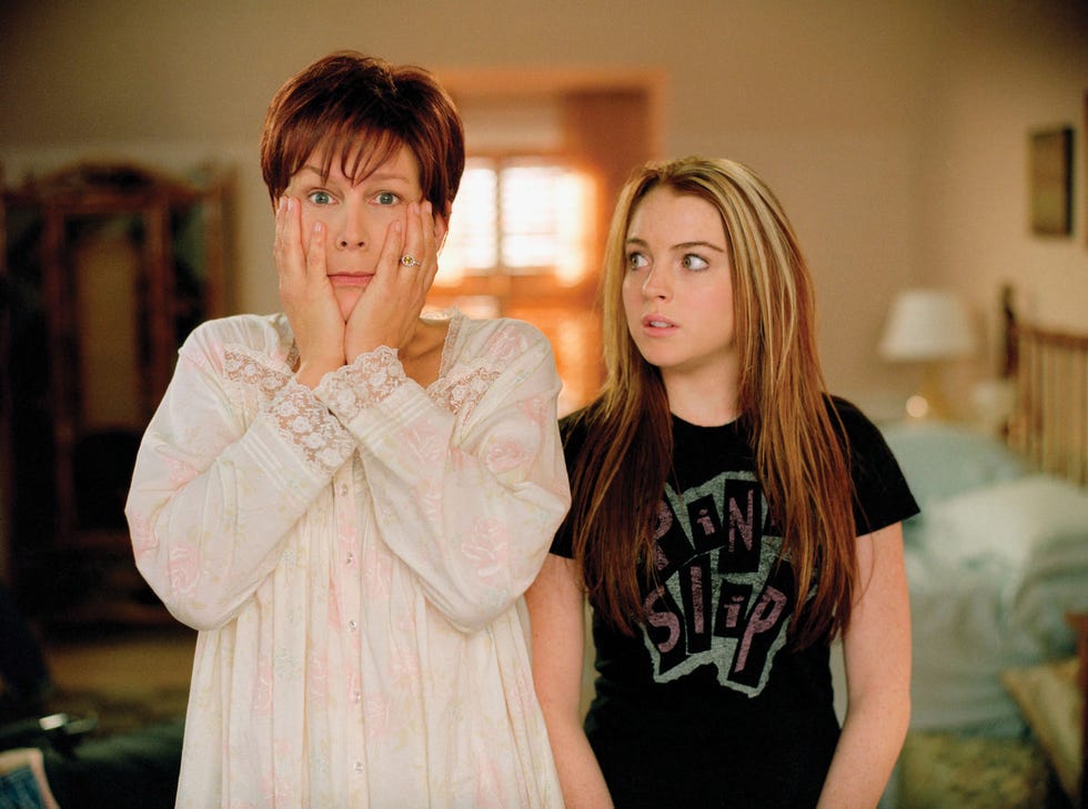 Jamie Lee Curtis et Lindsay Lohan dans Freaky Friday