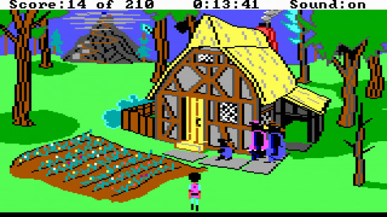 Graphiques EGA : capture d'écran du jeu King's Quest 3