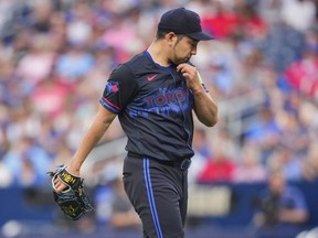 Le lanceur des Blue Jays de Toronto, Yusei Kikuchi