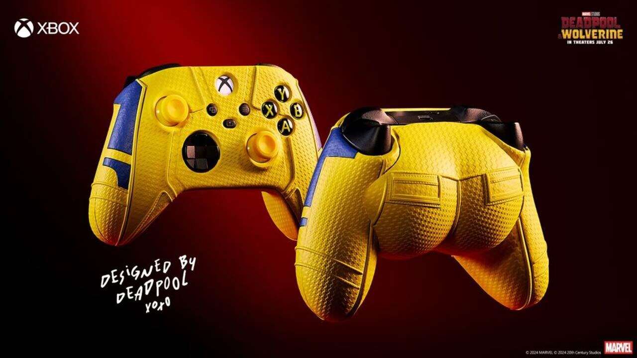 Cette manette Wolverine est également complètement recouverte
