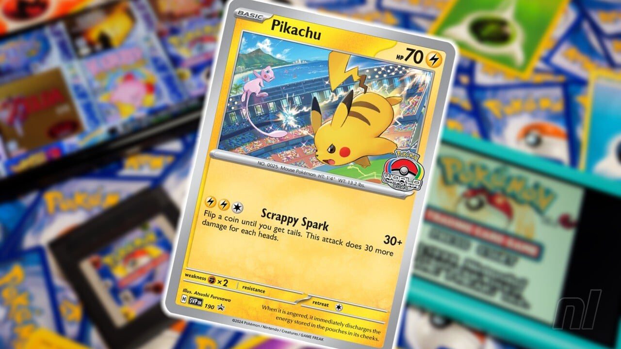 The Pokémon Company dévoile une carte promotionnelle spéciale Pikachu pour les Championnats du monde 2024
