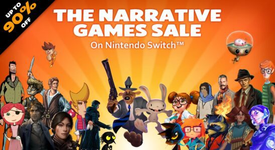 Vente de jeux narratifs en cours sur le eShop Switch