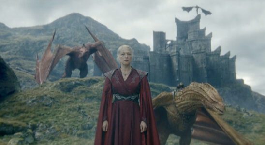 Rhaenyra with her new dragon rider recruits in house of the dragon season 2 episode 7