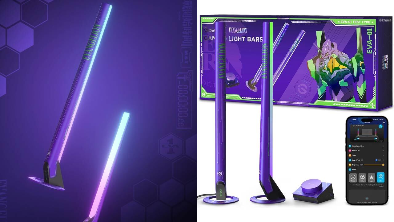 Barres lumineuses de jeu Govee x Evangelion