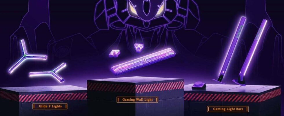 Ces lumières de jeu Neon Genesis Evangelion donneront à votre pièce l'apparence d'un cockpit d'unité EVA