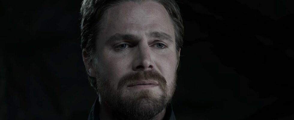 Close-up of Oliver Queen