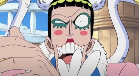 Mr. 2 laughing in One Piece