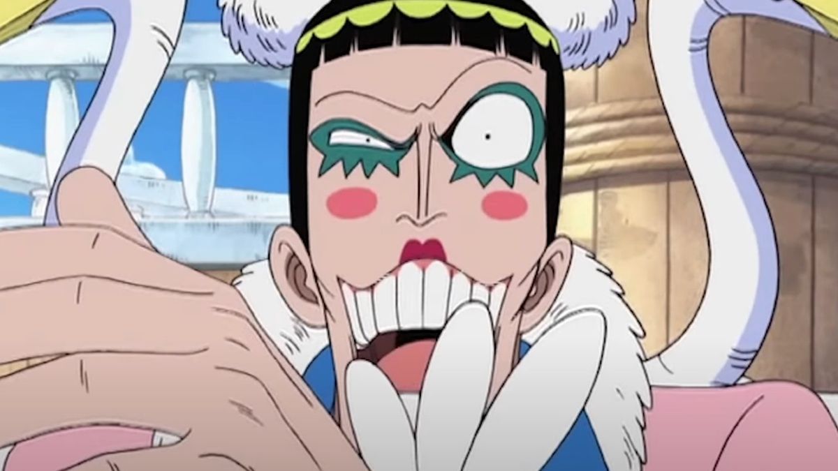 Mr. 2 laughing in One Piece