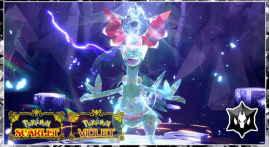 Sceptile with the Dragon Tera type in a 7-star raid in Pokemon Scarlet and Violet