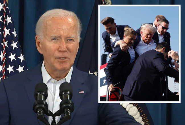 Conférence de presse du président Biden après les coups de feu tirés lors d’un rassemblement de Trump