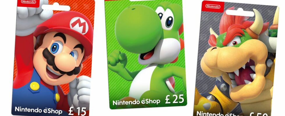 GAME va mettre fin à la vente en magasin de cartes de monnaie physique, y compris les cartes de crédit Nintendo eShop, Roblox et iTunes