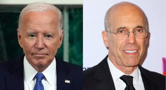 Joe Biden and Jeffrey Katzenberg