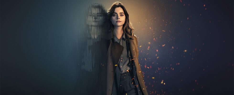 Jenna Coleman as DC Ember Manning in a poster for BBC drama The Jetty