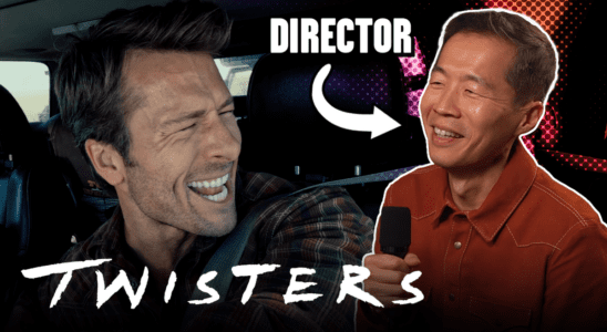 Glen Powell in Twisters / Director Lee Isaac Chung
