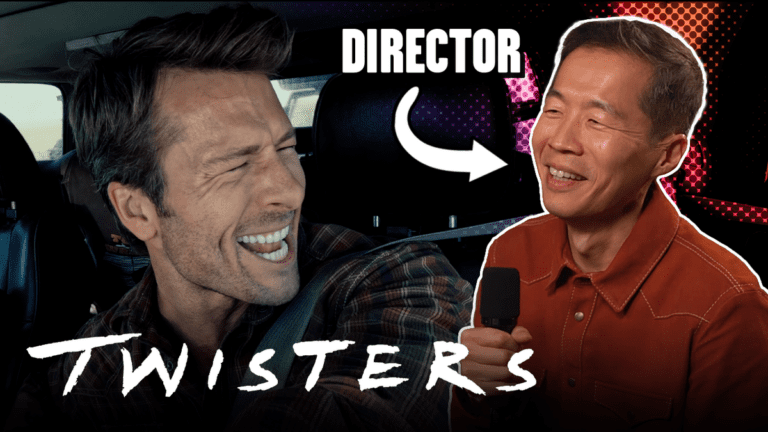 Glen Powell in Twisters / Director Lee Isaac Chung