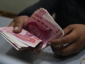 Billets de banque en yuans