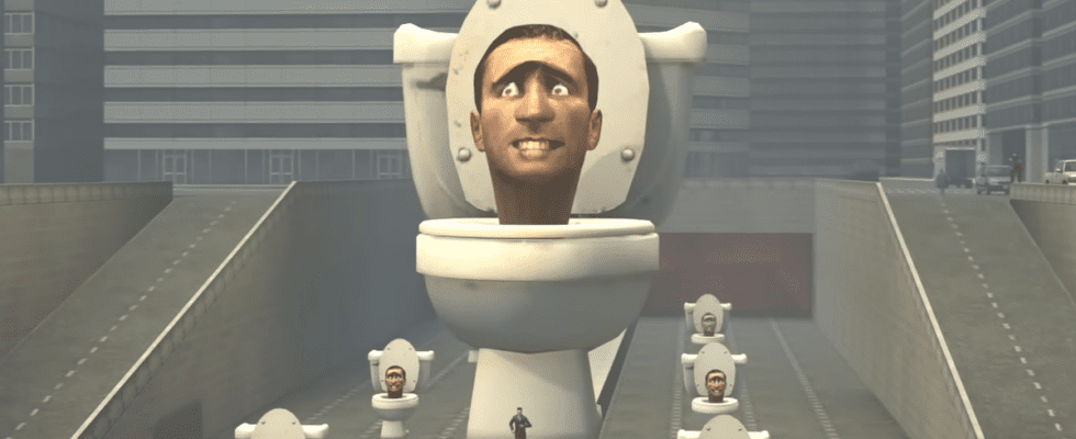 Les toilettes de Skibidi, réalisées à partir des ressources de Half-Life 2, seraient en pourparlers pour le film de Michael Bay