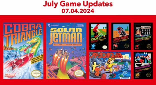 NES – Nintendo Switch Online ajoute COBRA TRIANGLE, Donkey Kong Jr. Math, Golf, Mach Rider, Le Mystère de l’Atlantide, SOLAR JETMAN et Urban Champion