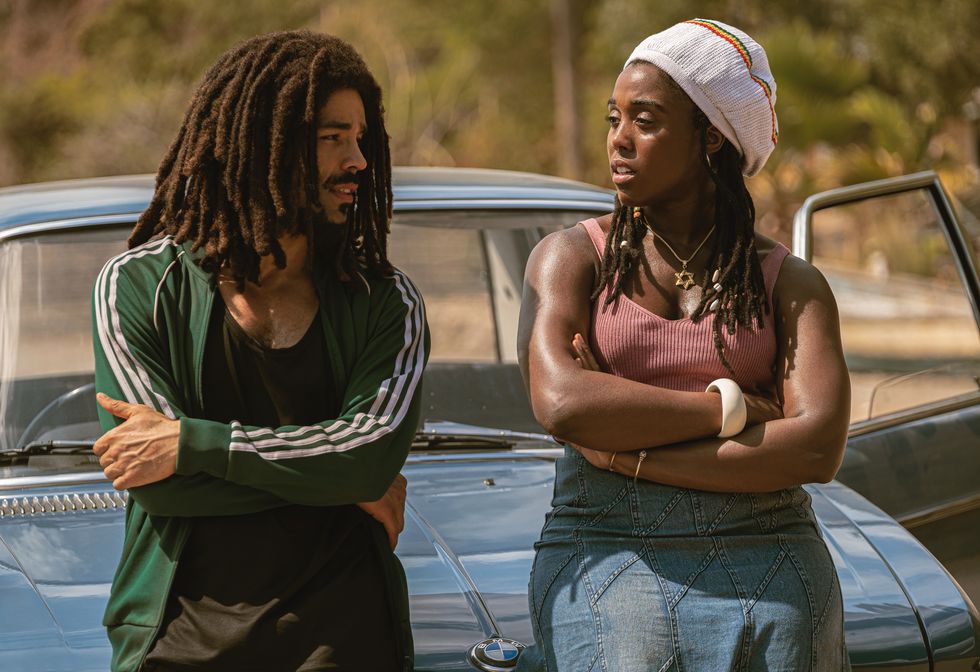 Kingsley Benadir dans le rôle de Bob Marley, Lashana Lynch dans le rôle de Rita Marley, Bob Marley One Love