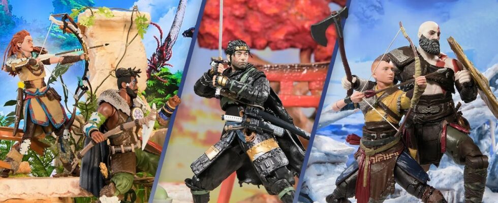 PlayStation dévoile les figurines de la collection Shapes avec God of War, Horizon et Ghost of Tsushima