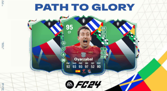 An image of Mikel Oyarzabal Path to Glory SBC solutions in EA FC 24