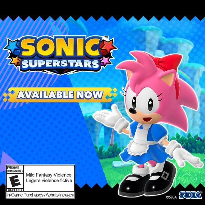 Sonic Superstars se dote d'un costume d'Amy de style rétro