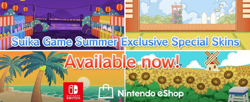 Suika Game publie un DLC pour son ensemble de skins d'été