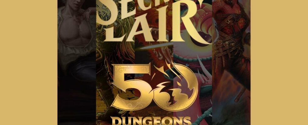 secret lair 50 dungeons and dragons art