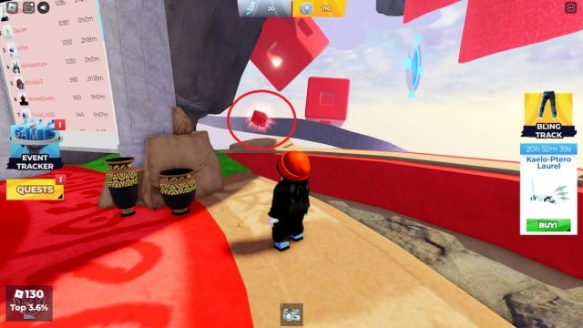 Emplacement du logo Tilt 5 dans Roblox