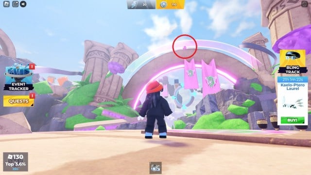 Emplacement du logo Tilt 3 dans Roblox