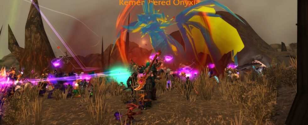A group of adventurer's face the Rmembered Onyxia boss