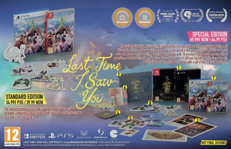 Last Time I Saw You sortira en version physique sur Switch
