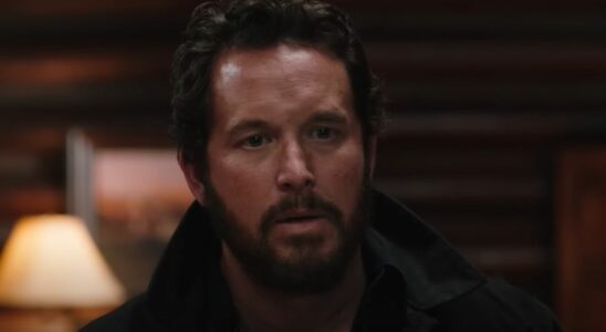 A screenshot of Cole Hauser as Rip looking confused.