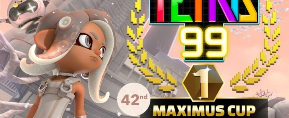 Annonce de l'événement Maximus Cup de Tetris 99 « Splatoon 3 Edition »