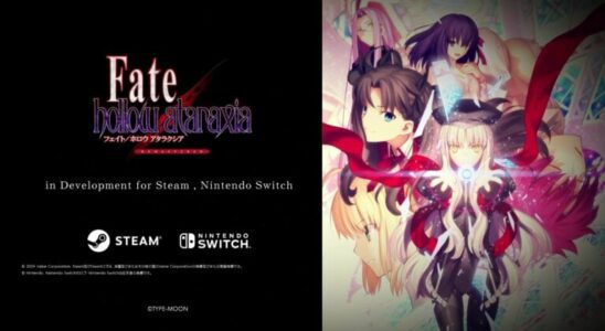 Fate/Hollow Ataraxia Remastered annoncé sur Switch