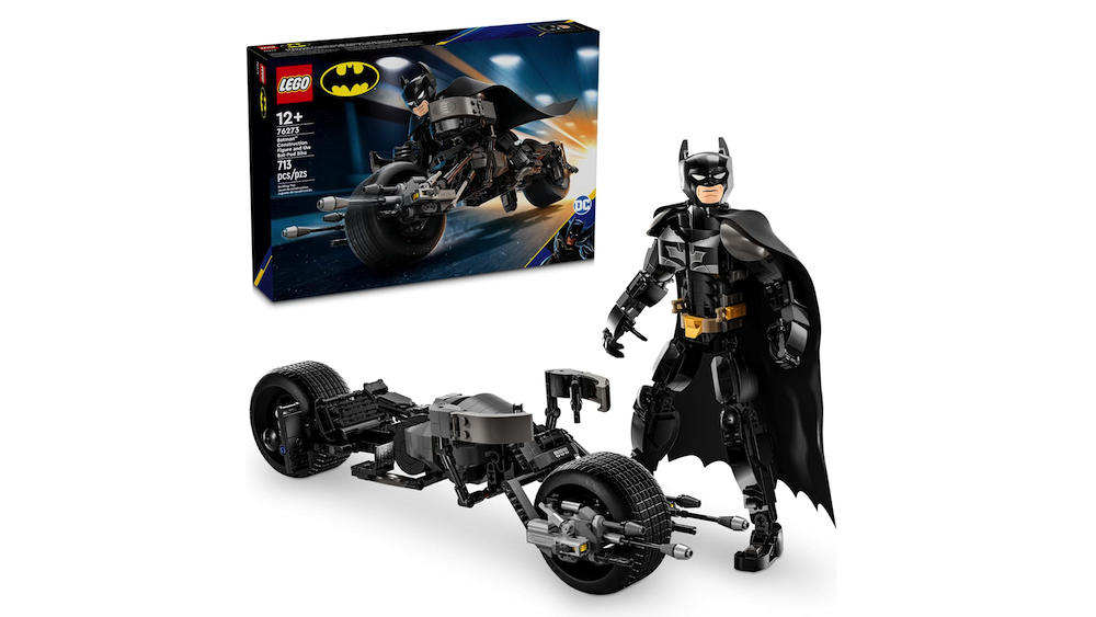 Figurine de construction Lego DC Batman et vélo Bat-Pod