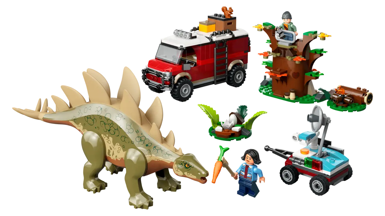 Découverte du stégosaure en Lego
