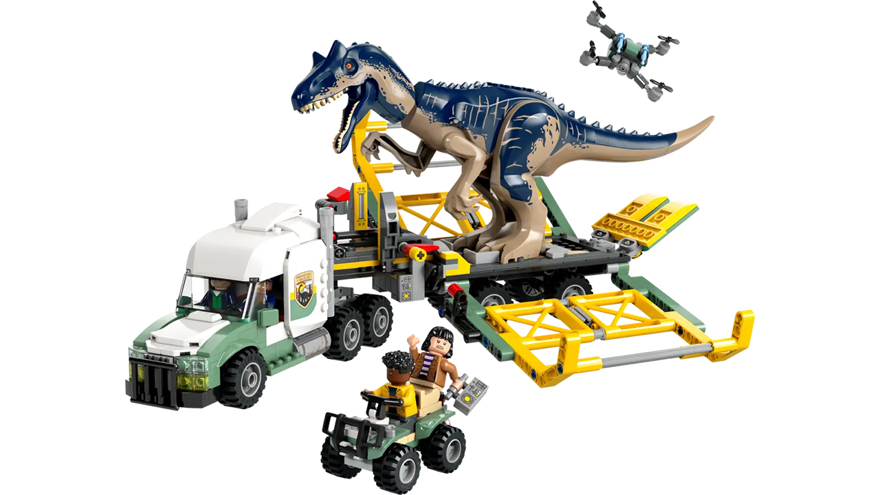 Le camion de transport Allosaurus Lego