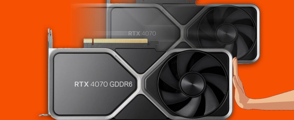 Nvidia travaille sur une nouvelle RTX 4070, légèrement plus lente, selon une fuite