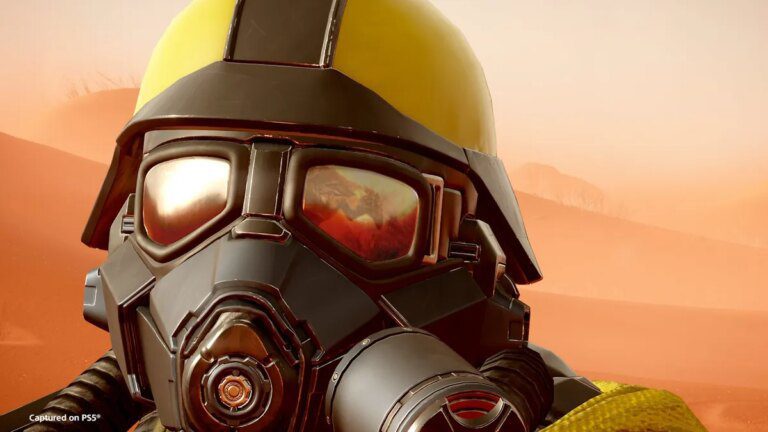 helldivers 2 democratic detonation diver close up helmet