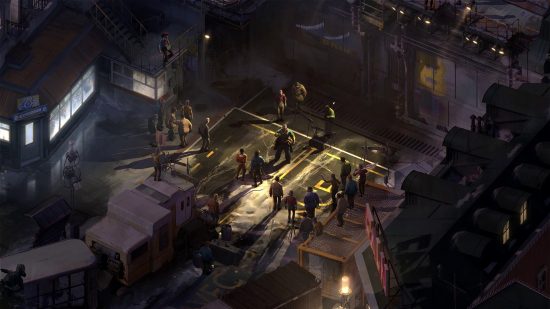 Disco Elysium : une vue plongeante sur une grève syndicale