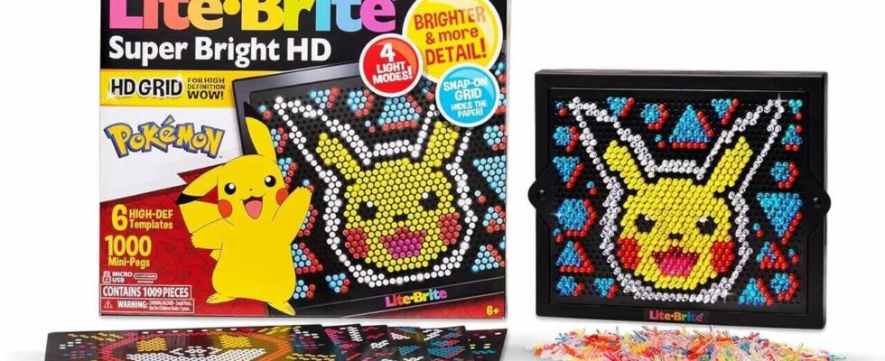 Pokemon Lite-Brite bénéficie d'une belle réduction sur Amazon