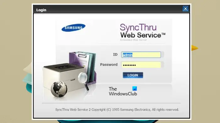 Service Web Samsung SyncThru