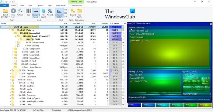 TreeSize gratuit