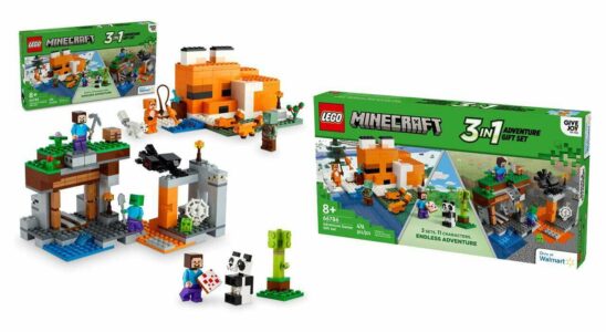 Le coffret cadeau Lego Minecraft comprend trois constructions pour seulement 30 $