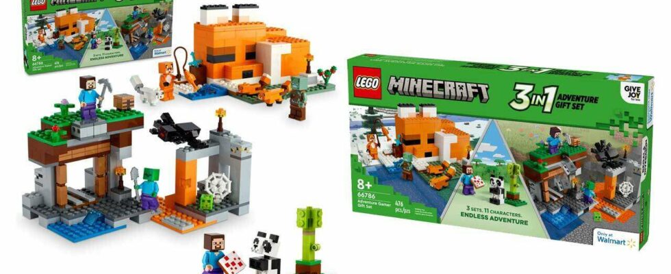 Le coffret cadeau Lego Minecraft comprend trois constructions pour seulement 30 $